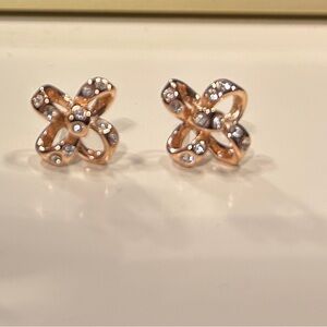 Elegant Gold Flower Earrings by Kate Spade